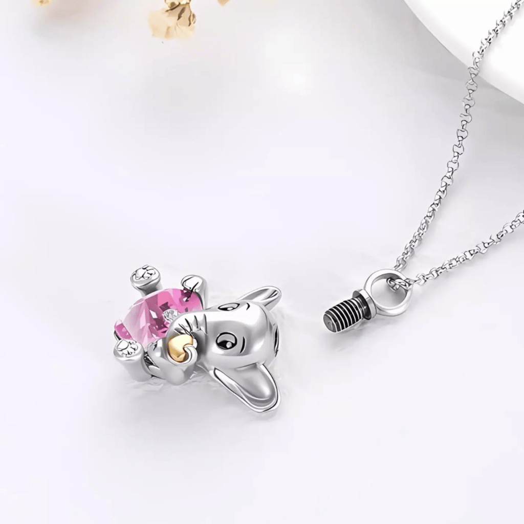 Baby Elephant Cremation Pendant