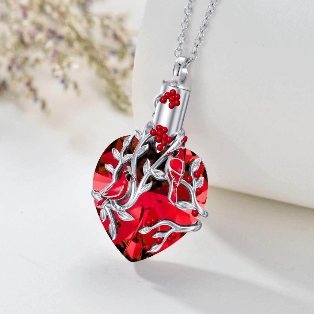 Radiant Heart Cremation Pendant