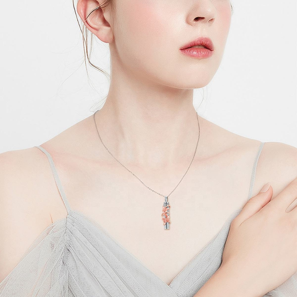 Fluttering Beauty Cremation Necklace