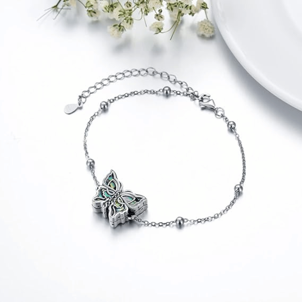 Butterfly Glow Cremation Bracelet