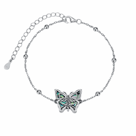 Butterfly Glow Cremation Bracelet