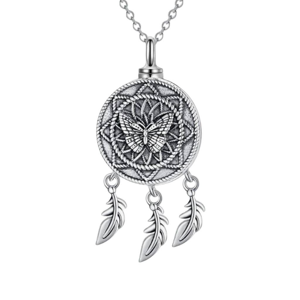 Dreamcatcher Wings Cremation Pendant