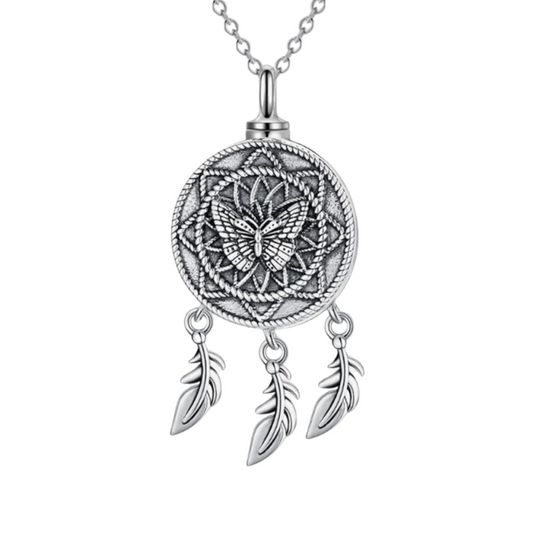Dreamcatcher Wings Cremation Pendant