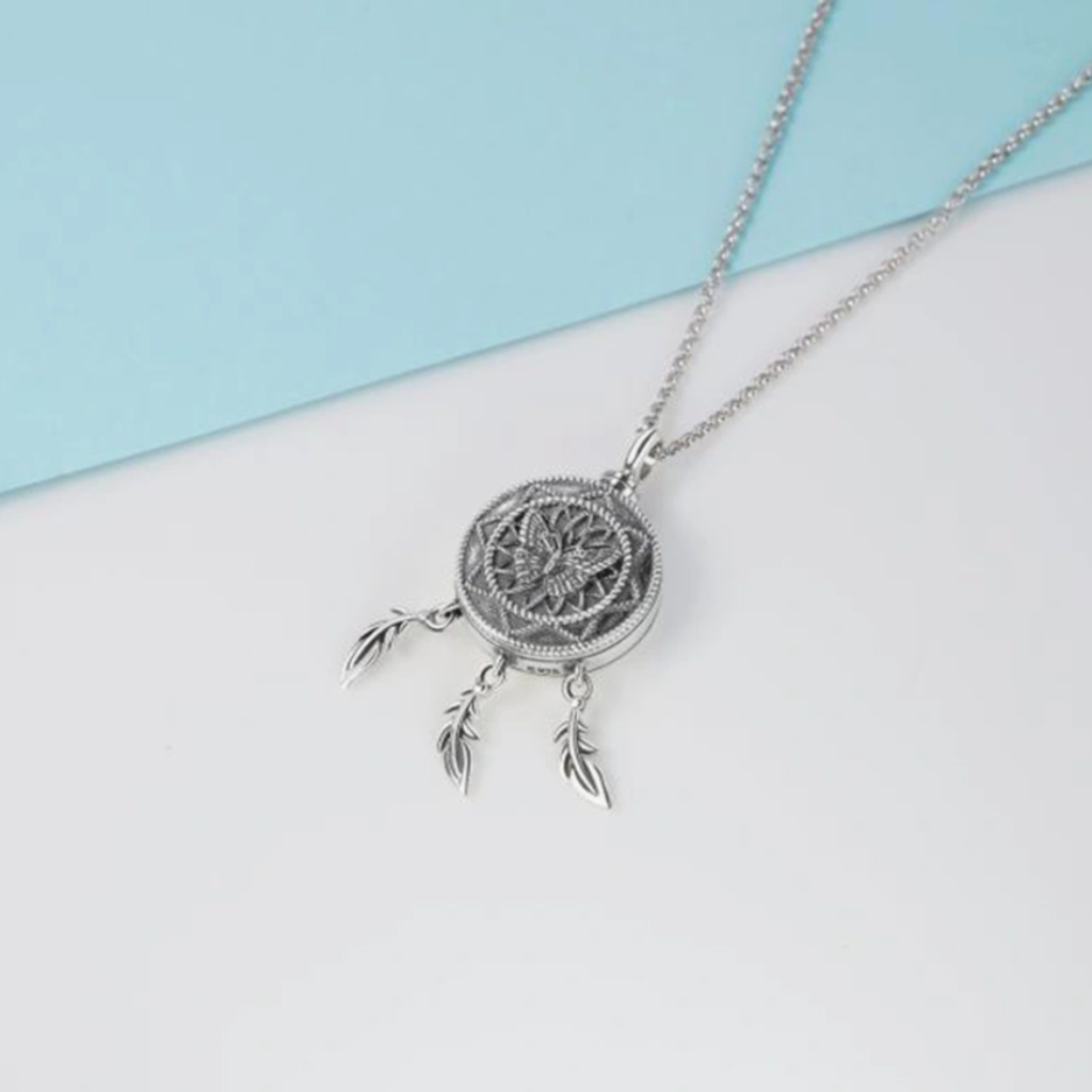 Dreamcatcher Wings Cremation Pendant