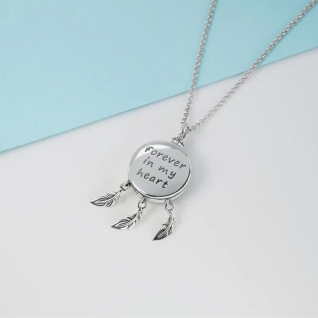 Dreamcatcher Wings Cremation Pendant