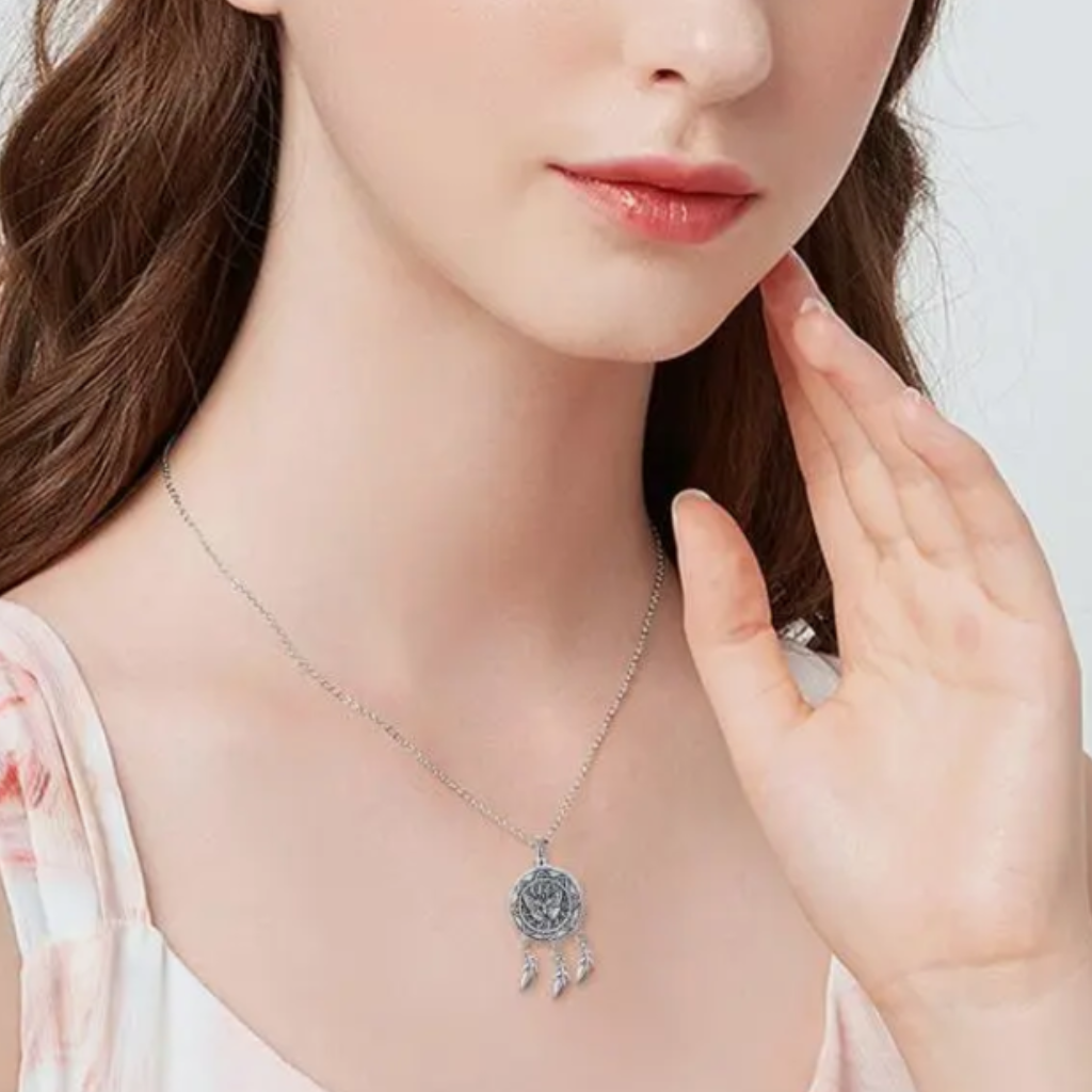 Dreamcatcher Wings Cremation Pendant