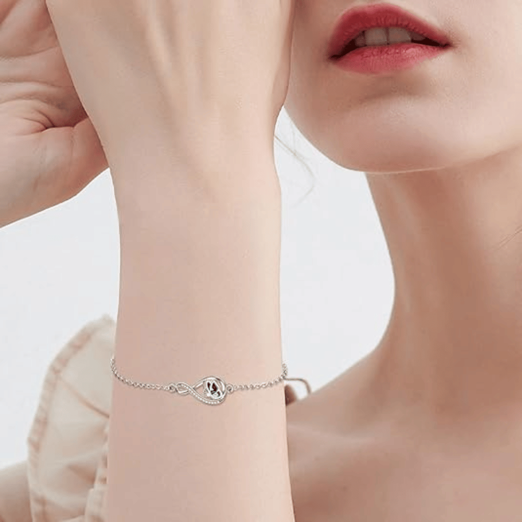Infinite Wings Cremation Bracelet