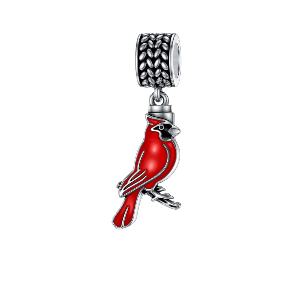 Crimson Cardinal Cremation Charm