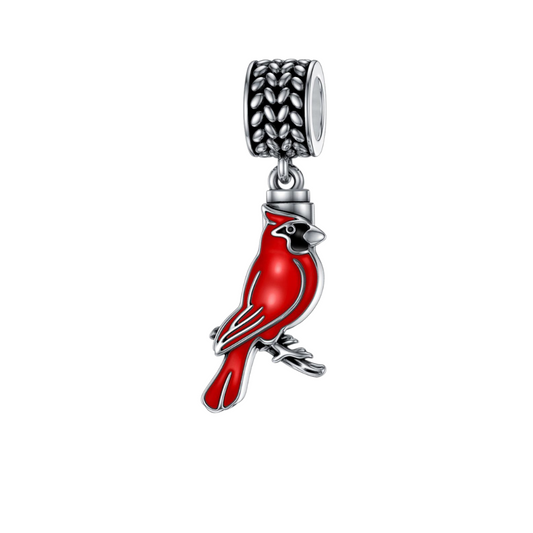 Crimson Cardinal Cremation Charm