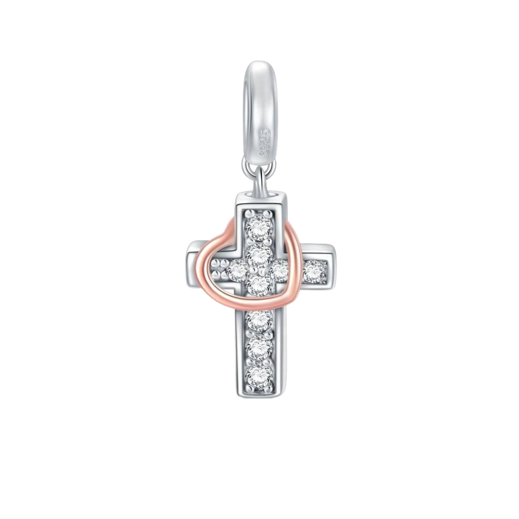 Faithful Cross Cremation Charm