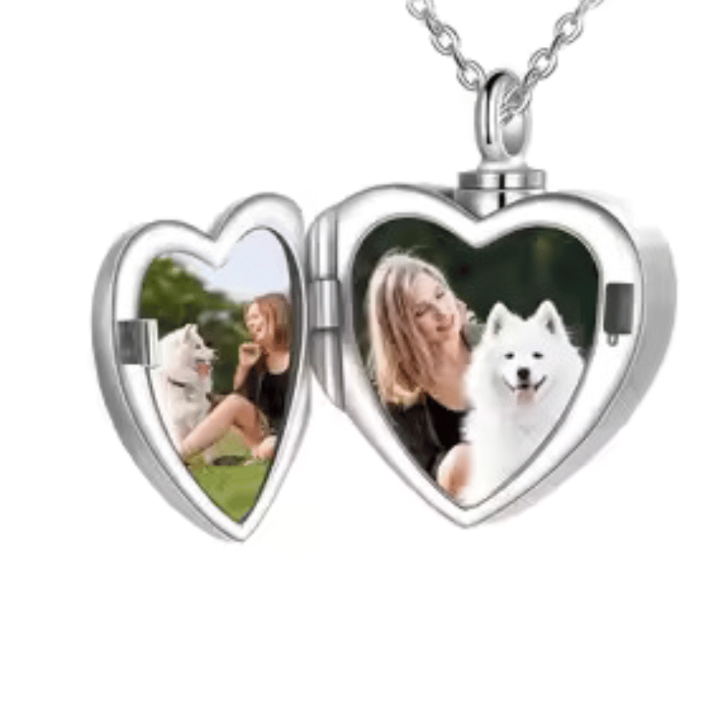 Crystal Paw Cremation Locket