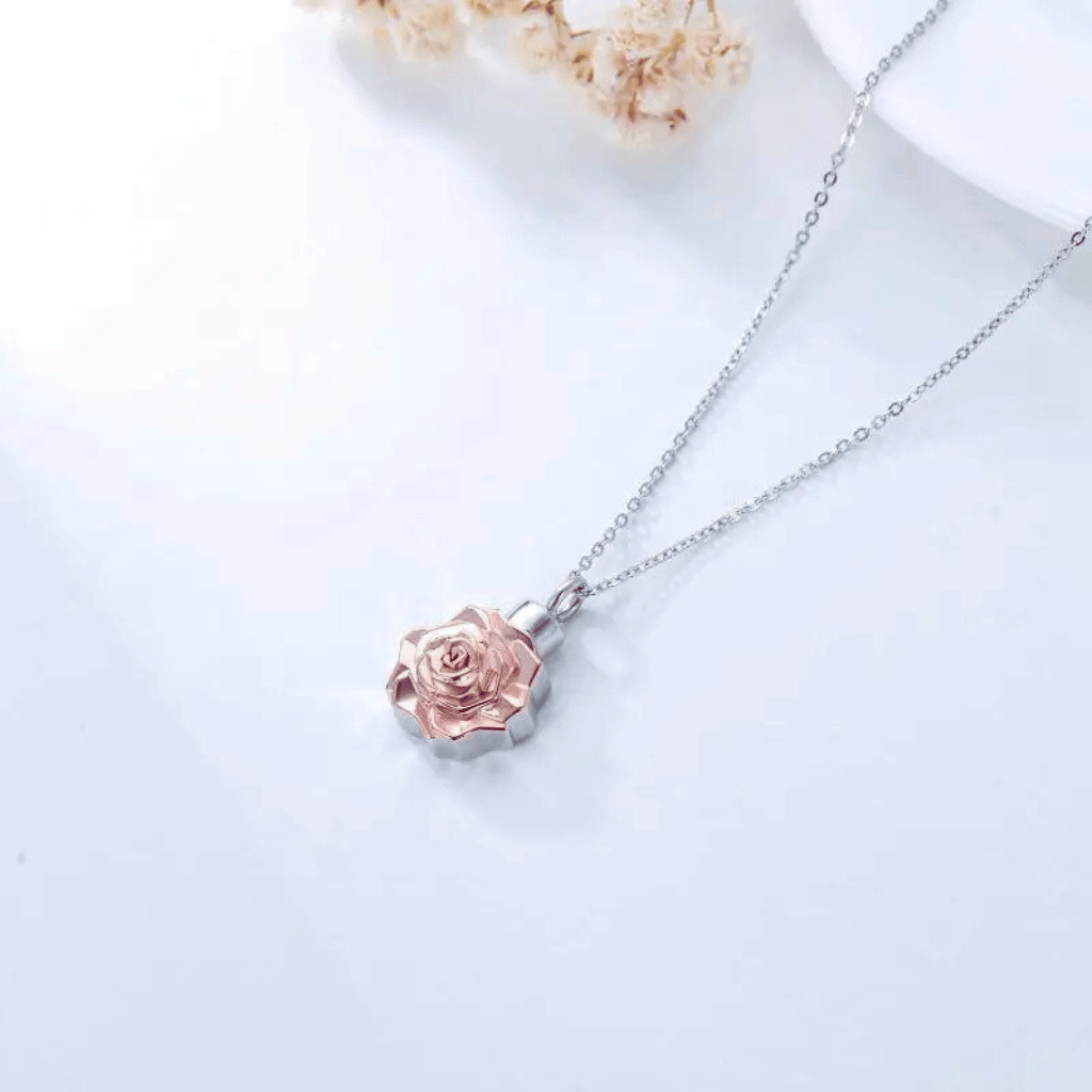 Timeless Rose Cremation Necklace