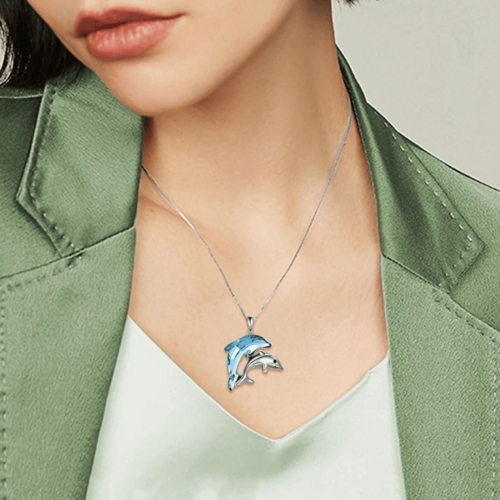 Dolphin Grace Cremation Pendant