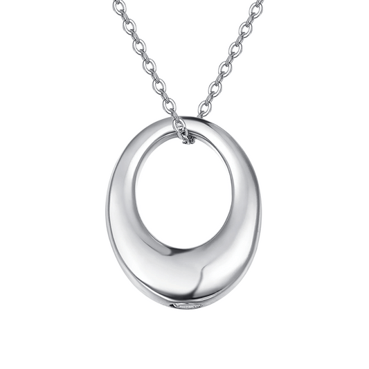 Elegant Oval Cremation Pendant