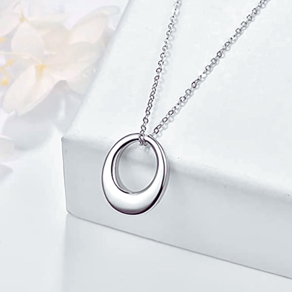 Elegant Oval Cremation Pendant
