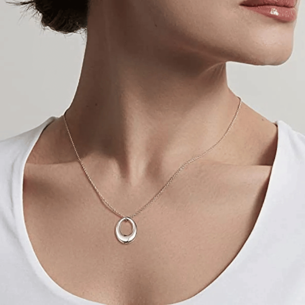Elegant Oval Cremation Pendant
