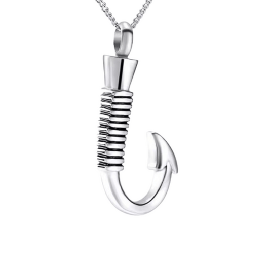 Anglers Hook Cremation Pendant
