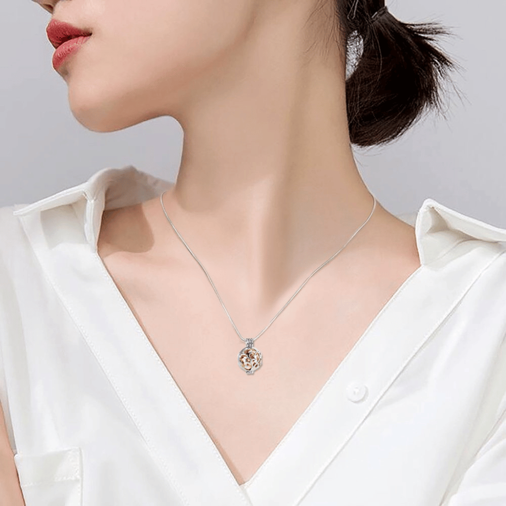 Golden Leaf Cremation Pendant