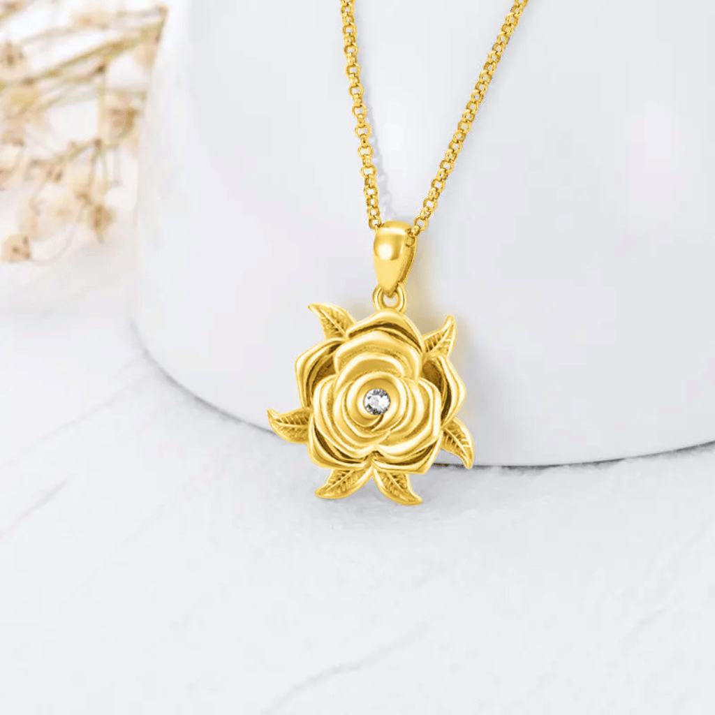 Golden Blossom Gold Vermeil Cremation Pendant