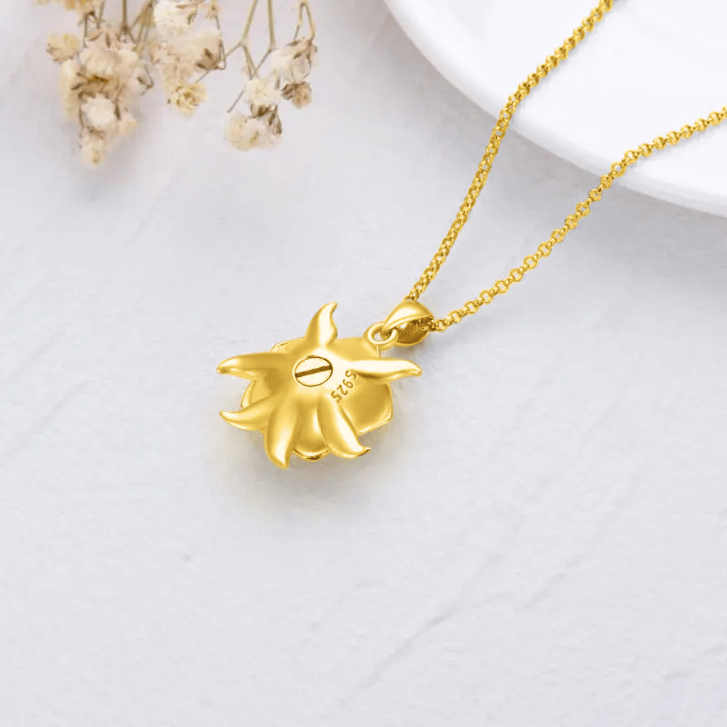 Golden Blossom Gold Vermeil Cremation Pendant