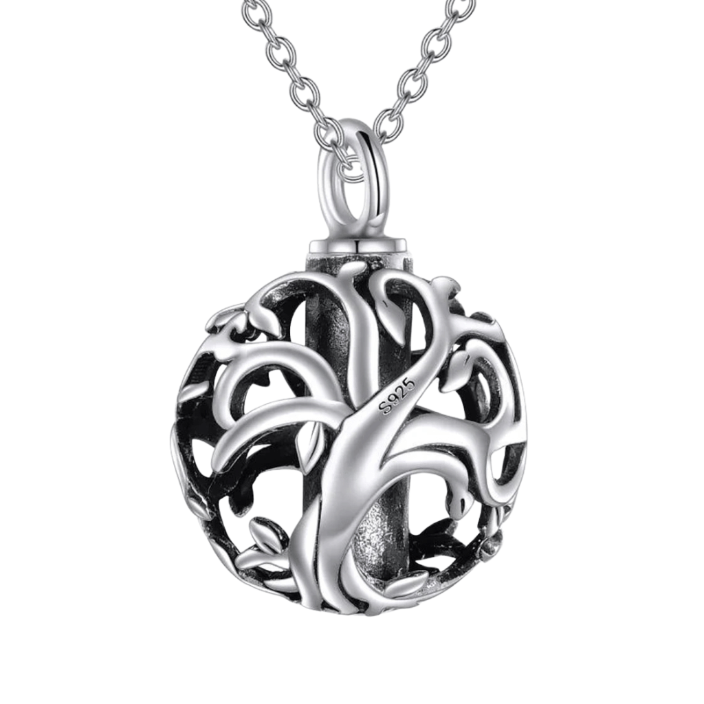 Grasping Roots Cremation Necklace