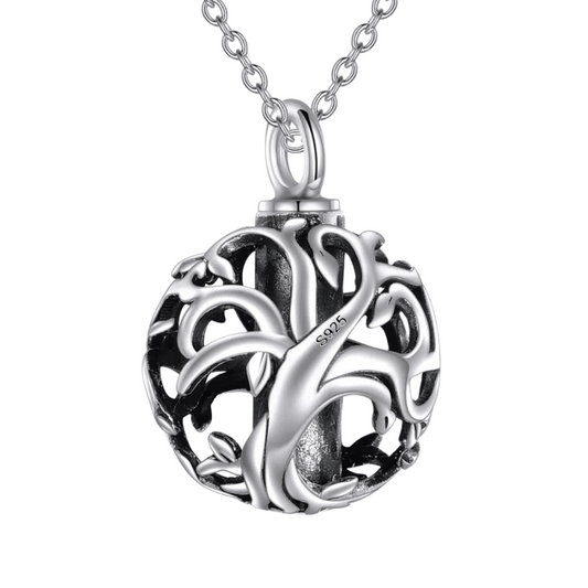 Grasping Roots Cremation Necklace