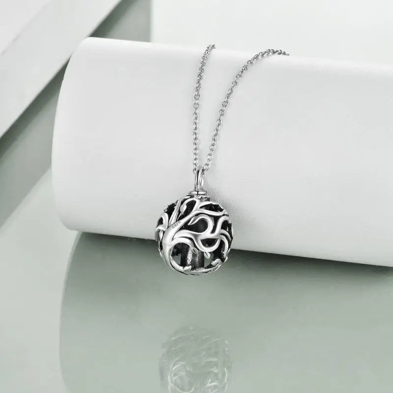 Grasping Roots Cremation Necklace