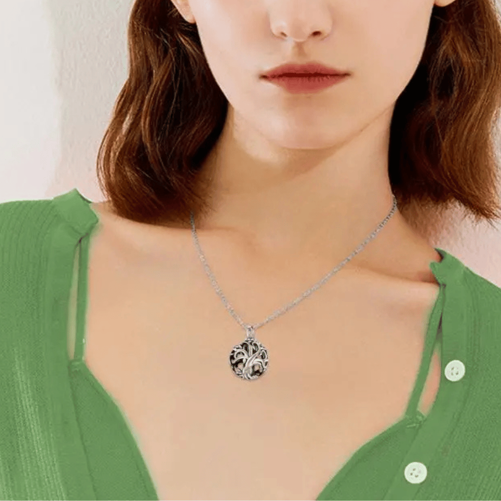 Grasping Roots Cremation Necklace