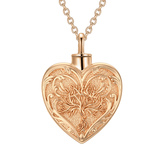 Heart Of Thorns Cremation Pendant Rose Gold