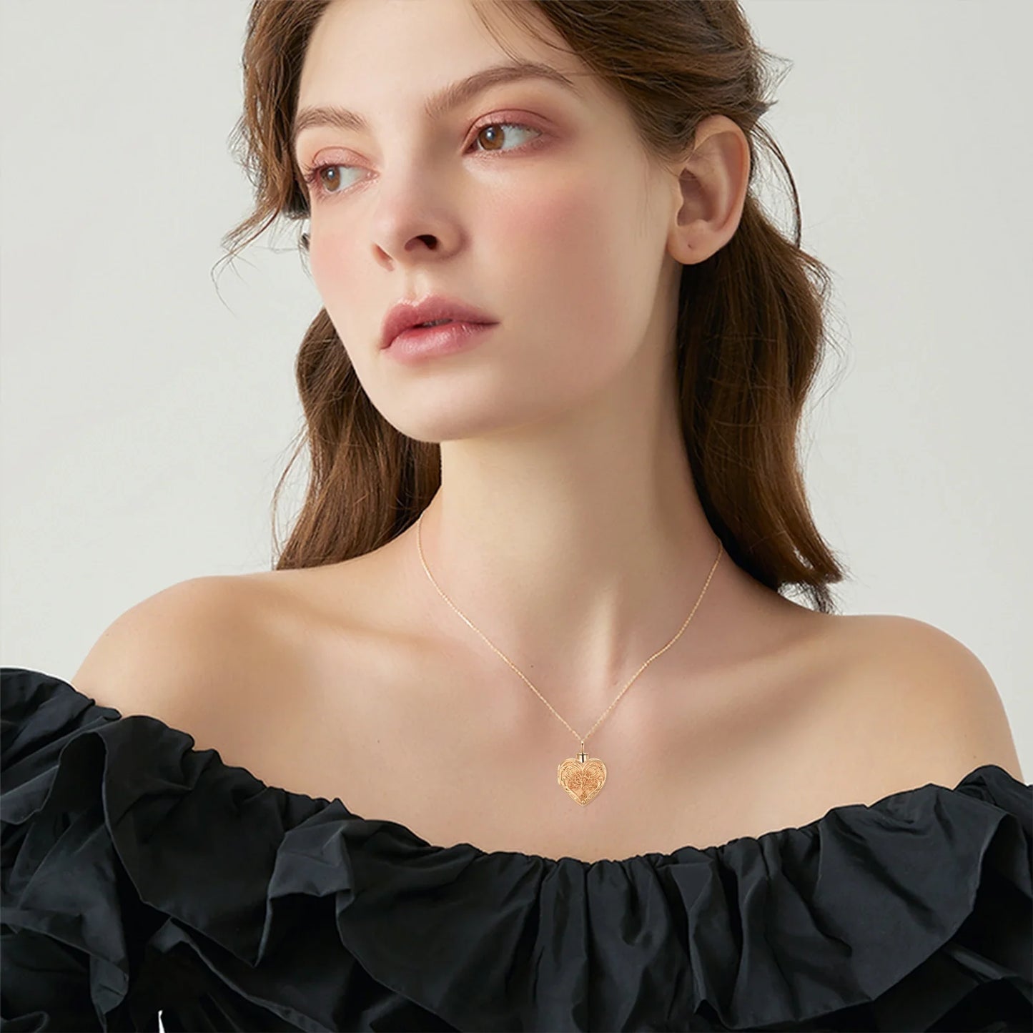 Heart Of Thorns Cremation Pendant Rose Gold