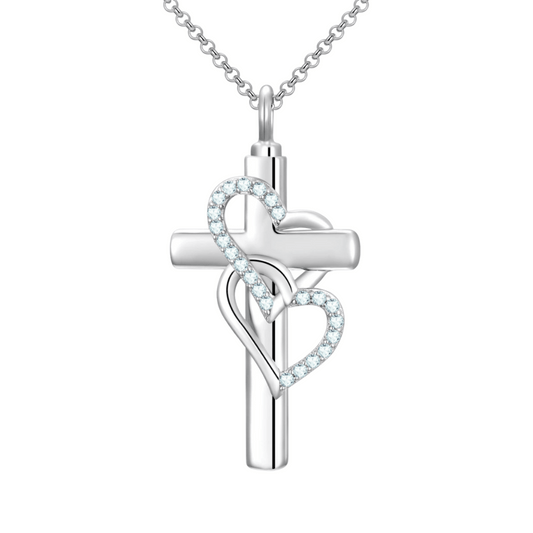 Hearts Of Jesus Cremation Necklace