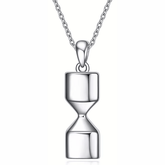 Timeless  Hourglass Cremation Necklace
