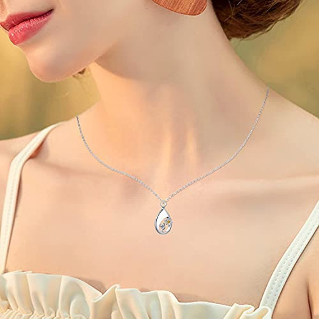 Serene Hummingbird Cremation Necklace