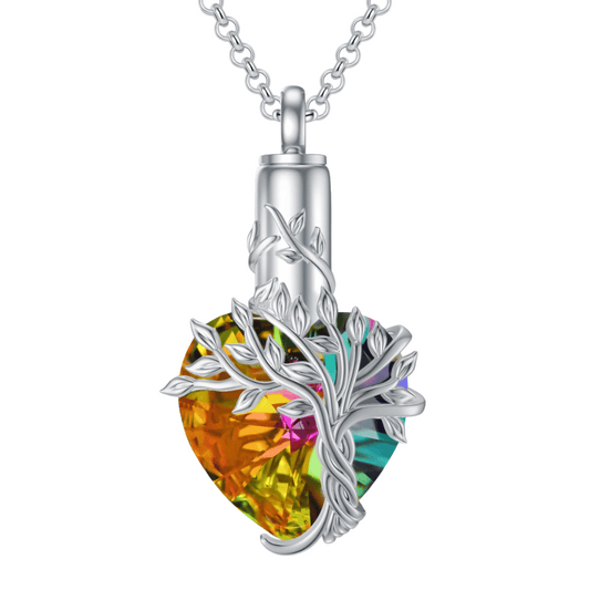 Iridescent Bloom Cremation Pendant