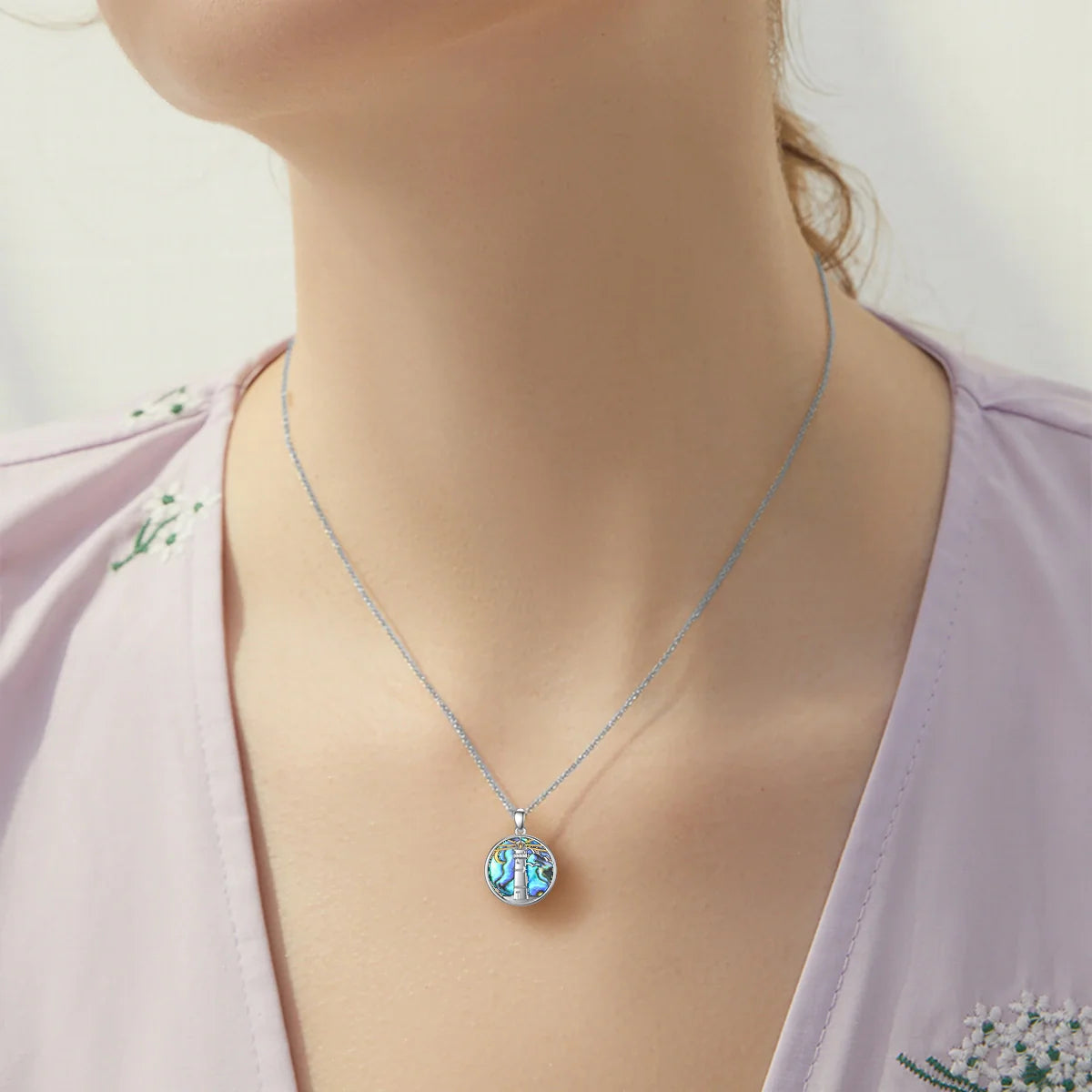 Lighthouse Guidance Cremation Necklace