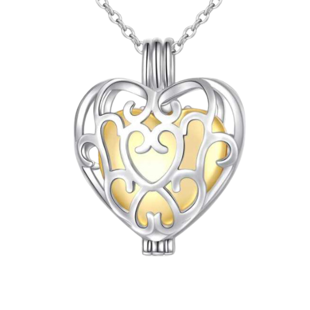 Beloved Heart Cremation Necklace