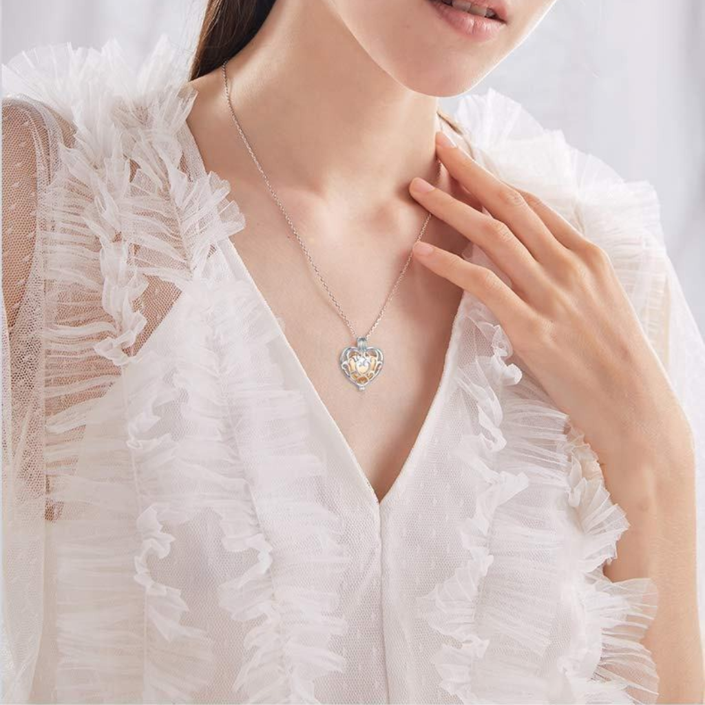 Beloved Heart Cremation Necklace