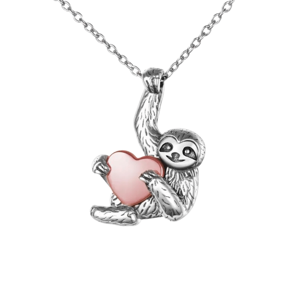 Loving Sloth Cremation Necklace