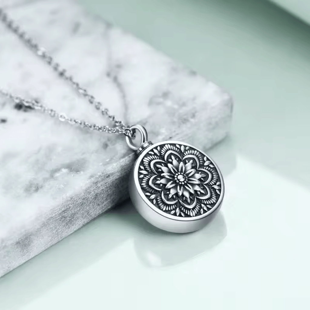 Mandala Glow Cremation Pendant