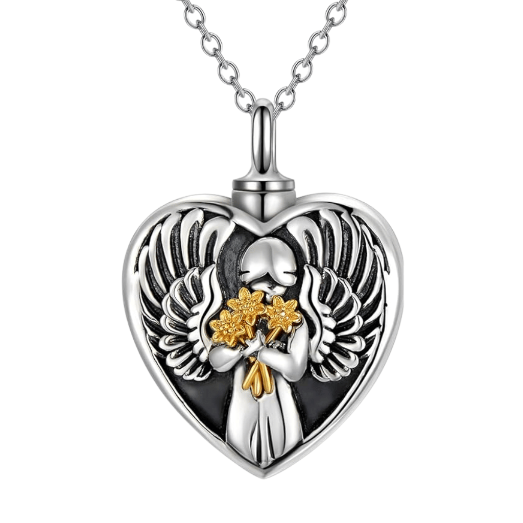 Mother Angel Cremation Pendant