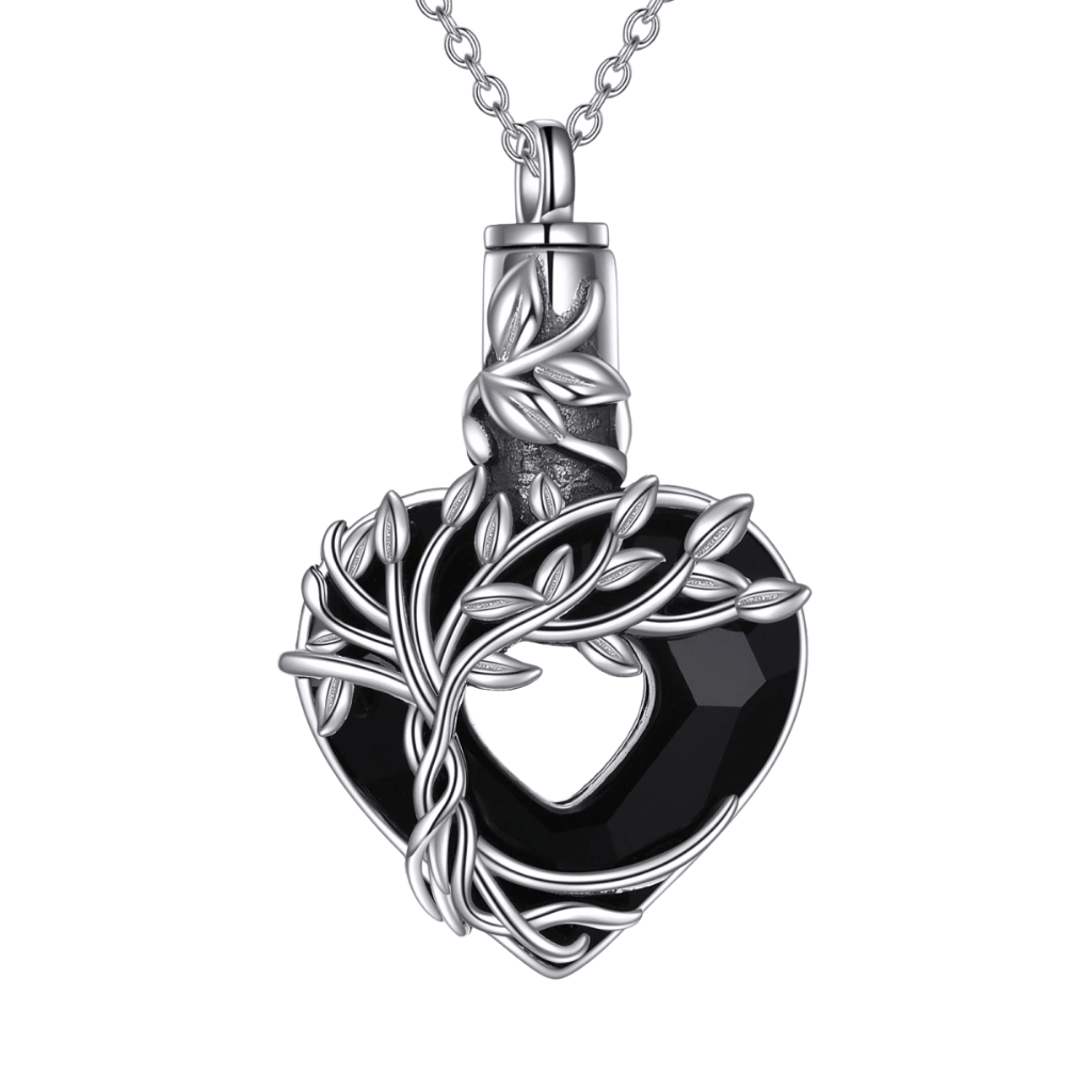 Midnight Heart Cremation Pendant