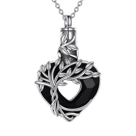 Midnight Heart Cremation Pendant