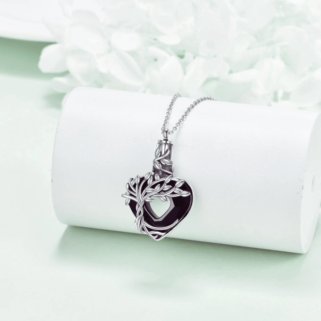 Midnight Heart Cremation Pendant