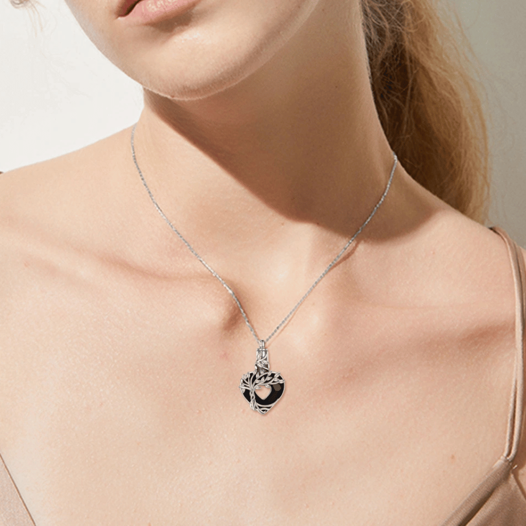 Midnight Heart Cremation Pendant