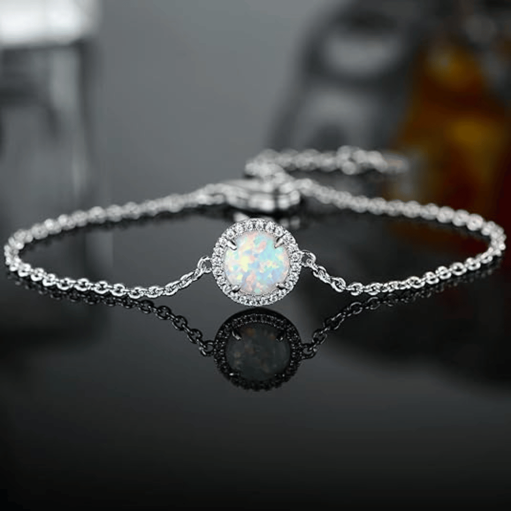 Opal Radiance Cremation Bracelet