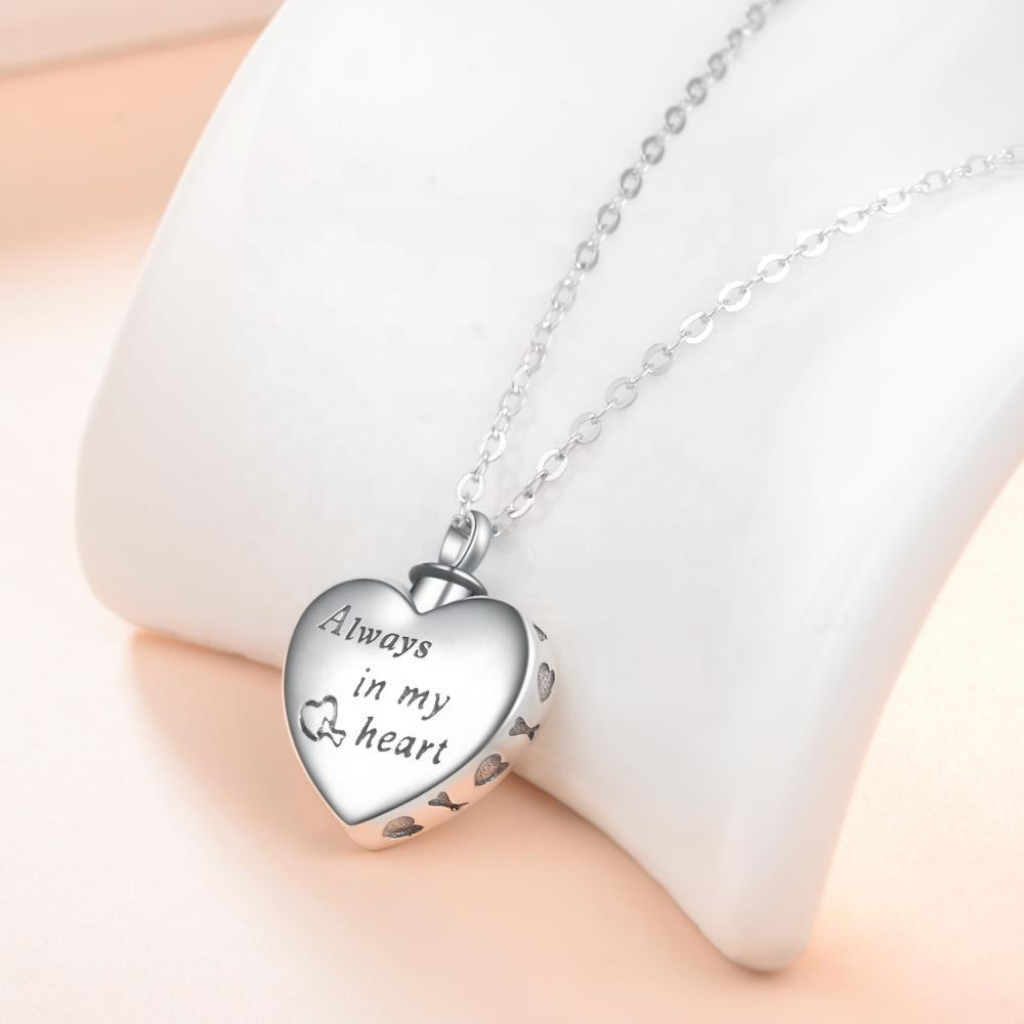 Silver Paw Cremation Pendant