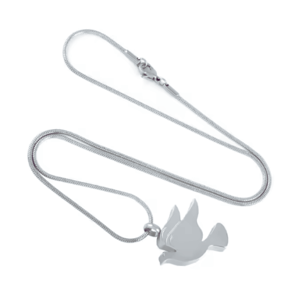 Dove of Serenity Cremation Necklace