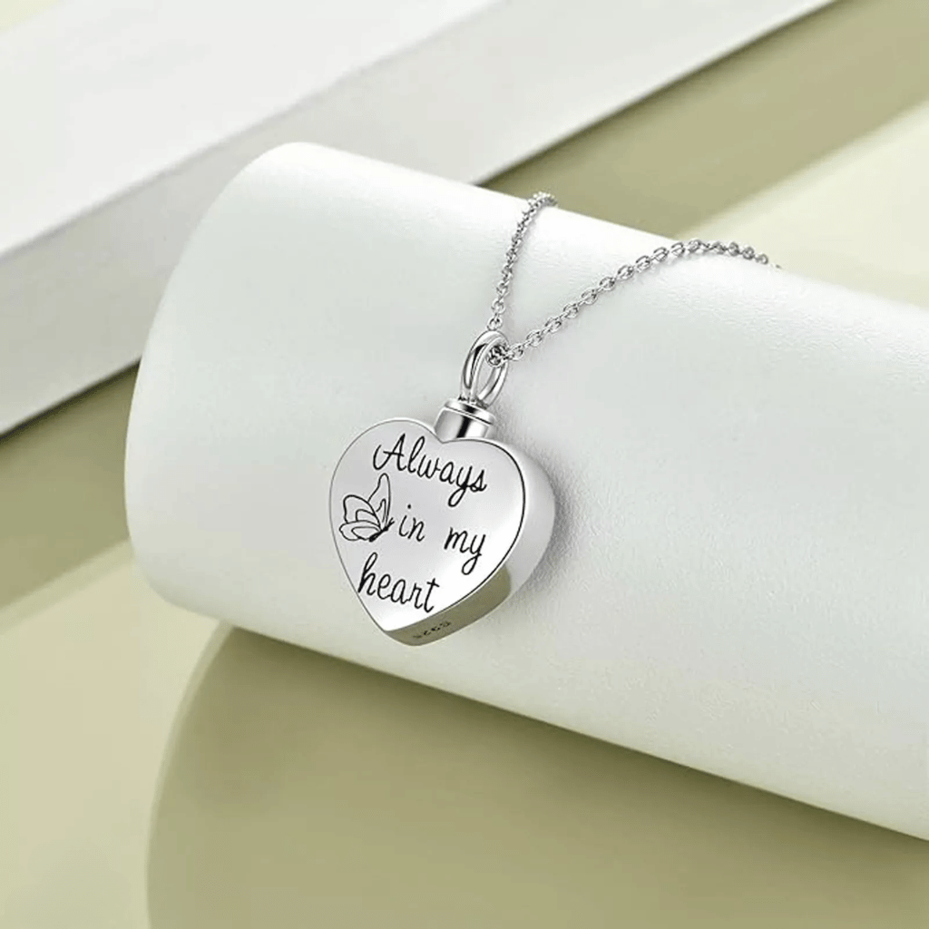 Pollinating Butterfly Cremation Necklace