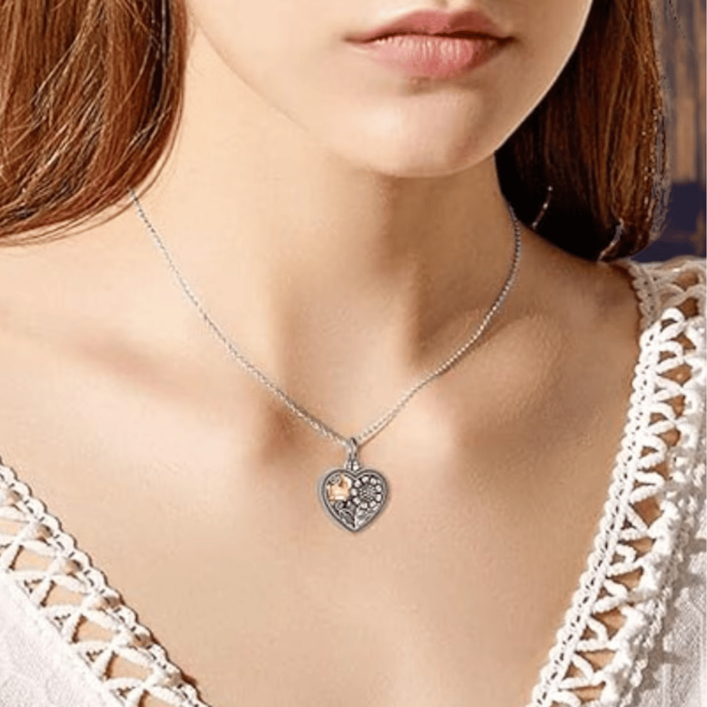 Pollinating Butterfly Cremation Necklace