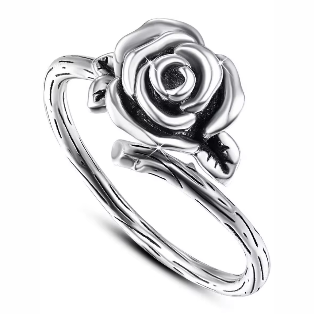 Rose Remembrance Adjustable Cremation Ring